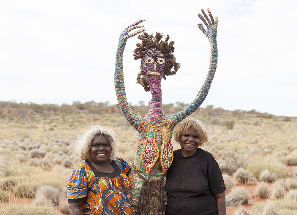 'Anawari Inpiti Mitchell and Nora Nyutjanka Davidson are both established <em>tjanpi</em> artists with work in major collecting institutions.'